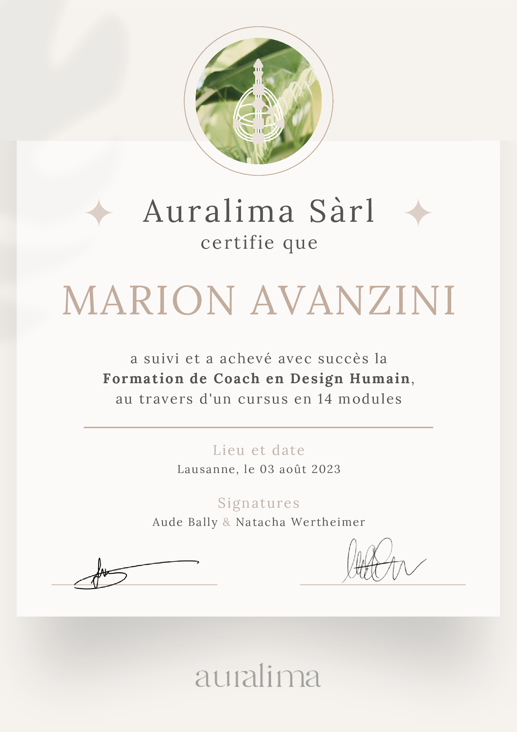 Certificat en Design Humain